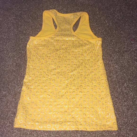 Yellow Guess Racerback Tank - Picture 2 of 3